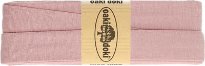 Oaki Doki Jersey Tricot Biaisband 20mm – 3 Meter – Nude Roze 013 – Elastisch Afwerkingslint voor Stretchstoffen