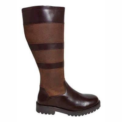 Dameslaars Custom Made Franka Rood Bruin Kuitmaat 37.5 cm-Schoenmaat 38
