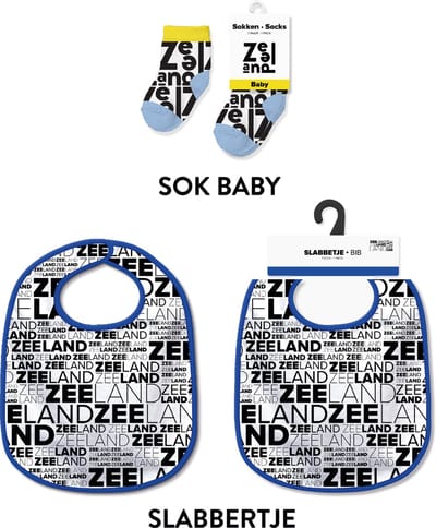 Slabbetjes en sokken met tekst - Baby cadeautjes en kraamcadeautjes - Zeeland