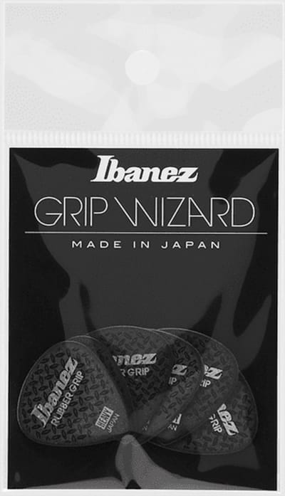 Ibanez PA16HRG-BK Rubber Grip Plectrums 1.0mm (Black) - Plectrum set