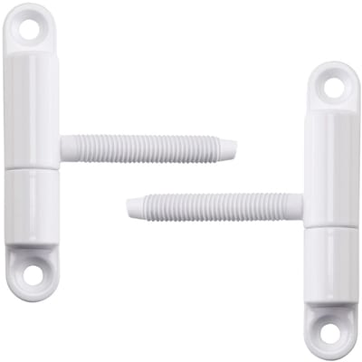 SOTECH 2 deurscharnieren Inboorscharnier 15 x 83 mm met stift M8 x 47 mm Opschroefscharnier Scharnier voor binnendeuren om vast te schroeven/boren (wit staal)