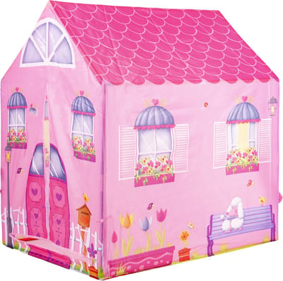 Speeltent roze huis 92x72x102 cm – Kindertent – Speelhuis