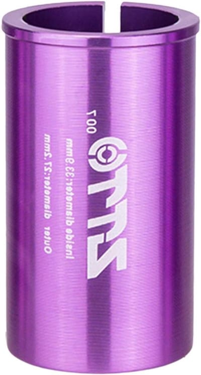 Zadelpen Adapter - Conversie Bus - Fiets Aanpassen - Aluminium Legering - 60mm Lengte - Paars