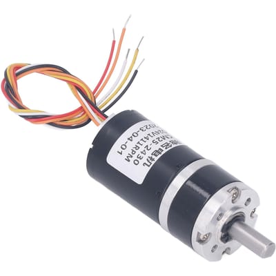 Tandwielmotor Hoge Torsie Aluminium DC Borstelloos Snelheidsreductie Elektrische Versnellingsbakmotor 24V 1411RPM