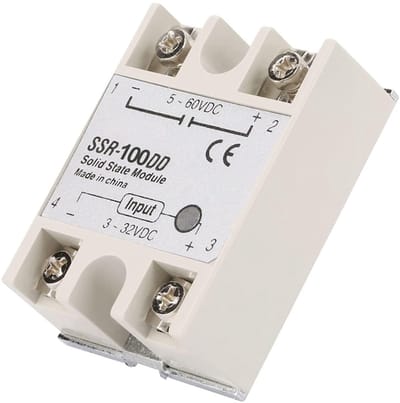 Allecto - SSR-100DD Semiconductor Relay - 100A DC Module voor Industriële Automatisering