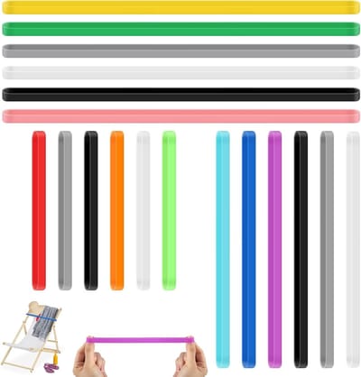 Set van 18 Kleurige Elastische Bands, 14 cm, 20 cm, 30 cm, Voor Strandhanddoeken, Stoelen en Boeken