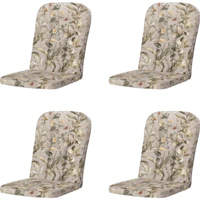 Madison tuintstoelkussen hoge rug elisa - 110x48x6cm set van 4
