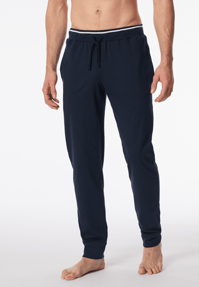 Langere broek met elastische manchetten, nachtblauw - Mix+ Relax 48