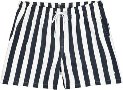 JP 1880 - Heren - zwemshort FLEXNAMIC® beachwear strepen elastische tailleband - Navy blauw - Maat 7XL