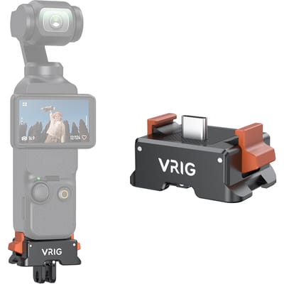VRIG AC21 Base de chargement verticale multifonctionnelle Adaptateur de montage à libération rapide Alliage d'aluminium avec gris foncé