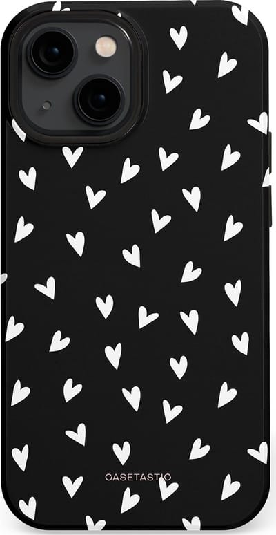 Casetastic Hoesje Geschikt voor Apple iPhone 13 Mini Magsafe - Stijlvolle Beschermende Duo-layer Case - Stippen Hart