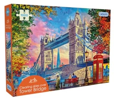 Gibsons - Clearing Skies Over Tower Bridge (door Dominic Davison) - 1000 stukjes 68×49cm (b×h) - Legpuzzel voor volwassenen