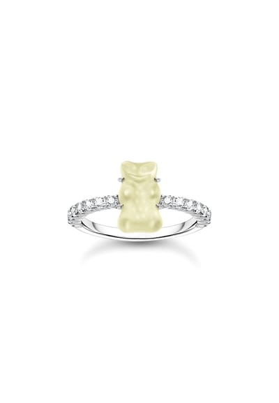 Thomas Sabo - TR2459-052-14-54 - Ring - 925 zilver - Dames - Goldbär wit - Ringmaat 54