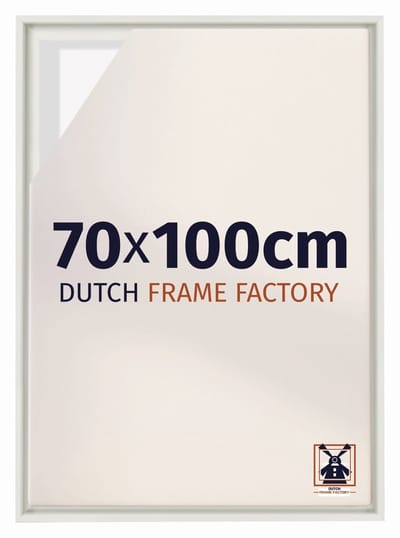 Baklijst 70x100 cm - Wit Mat - Geschikt voor Canvasdoek - MDF Baklijst Lausanne