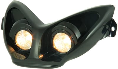 Koplamp Mezoly voor MBK Nitro, Yamaha Aerox halogeen zwart