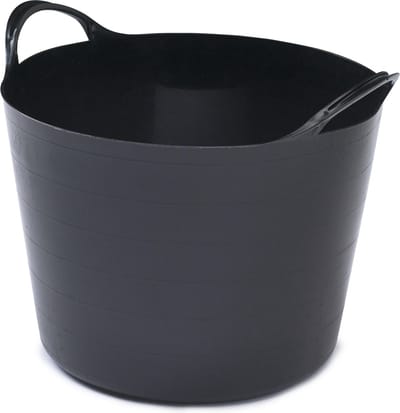 Whitefurze Flexibele emmer - 14 liter - Kunststof - Zwart - 32 x 36 x 25 cm