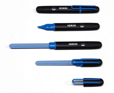 Ioxio - Keramische Nagelvijl - Care - lengte 14 cm. - vijloppervlak 8,5 x 1 cm. - Blauw.