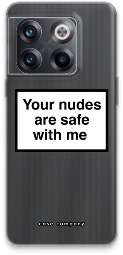 Case Company® - Hoesje geschikt voor OnePlus 10T hoesje - Safe with me - Soft Cover Telefoonhoesje - Bescherming aan alle Kanten en Schermrand