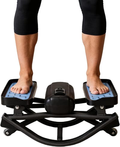 Fitness Stepper - Thuisapparaat - Bilspieren Trainen - Gewrichtsvriendelijk - Compact - Zwart