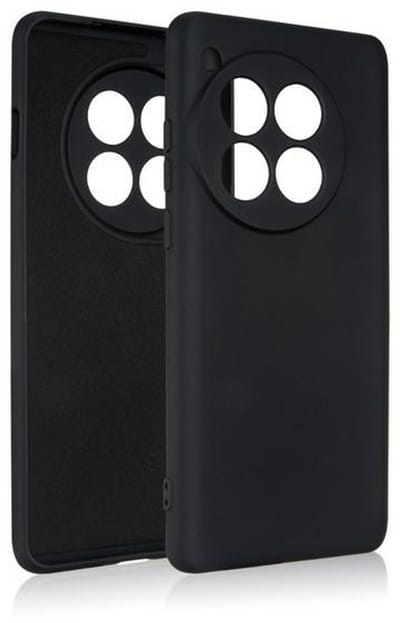 Beline Silicone - Hoesje voor mobiele telefoon - OnePlus 12 5G - Zwart - Mat