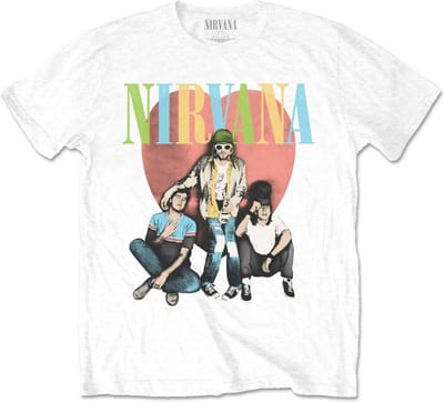 Nirvana - Trapper Hat Heren T-shirt - S - Wit