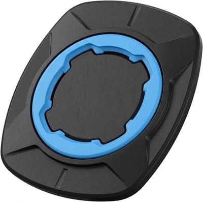 Thijox - Universele zelfklevende adapter voor smartphone, motorfiets, fiets en auto - Extra sterk, veilig en duurzaam - Blauw, 1 stuk