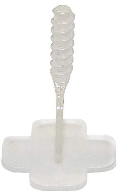 Schroefdraadasbasis voor 2 mm voegen, 250 stuks, transparant nivelleringssysteem, tegelleghulp