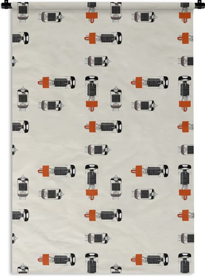 Wandkleed - Wanddoek - Vintage - Lamp - Patronen - 120x180 cm - Wandtapijt