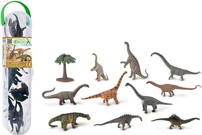 COLLECTA Figurine Mini Set - 11 Dinosaurussen - Prehistorie - Handgeschilderd - Miniatuur