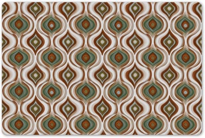 Placemats 45x30 cm - Placemat kunststof - 1 stuk - Motief - Patroon - Kleurrijk - Borden onderleggers - Decoratie voor op tafel - Keuken tafeldecoratie accessoires - Vinyl onderlegger - Tafelversiering