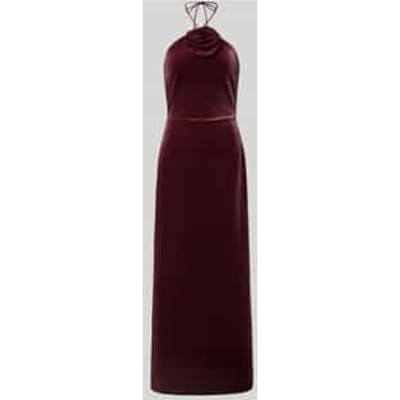 Cocktailjurk met bloemenapplicatie, model 'ROSETTA STRAP'