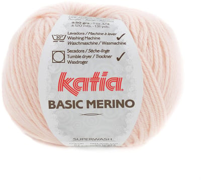 Katia Basic Merino - 87 babyroze - Wol/Acryl Garen