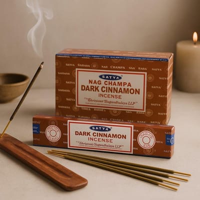 Ancient Wisdom - Wierook - Satya wierookstokjes 15 g - donkere kaneel - geur - aromatisch - ontspanning - sfeer - natuurlijke geur - geurige sticks
