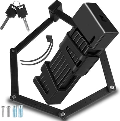 Opvouwbaar Fietsslot - Diefstalbeveiliging Fiets - Fiets Beschermen - Hoge Veiligheid - 115 cm - Zwart