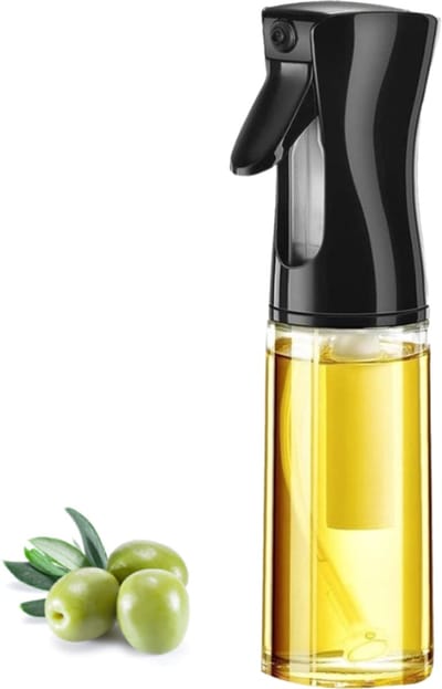 Flow Goods Olijfolie Sprayer – Zwart – Olie Sprayer - Navulbaar Olie Glas – 200 ML