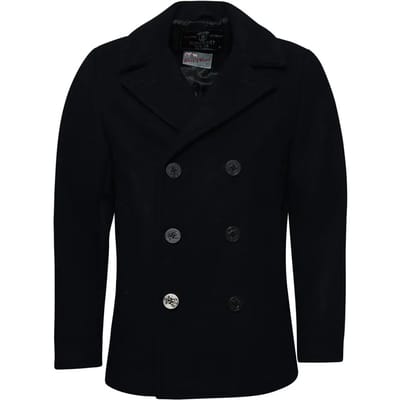 Superdry - The Merchant Store Wollen Pea Coat - Heren - Jassen