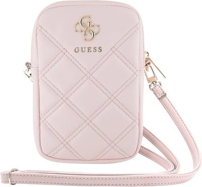 Guess Zip Quilted Serie - Roze Handtas - Elegante Pikering - Hoge Kwaliteit - Praktische Ritsen
