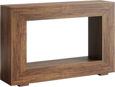 DMG Supply Consoletafel - Bijzettafel - Houtlook - Open Middenvak - 120 x 30 x 85 cm - Rustiek Bruin - Spaanplaat