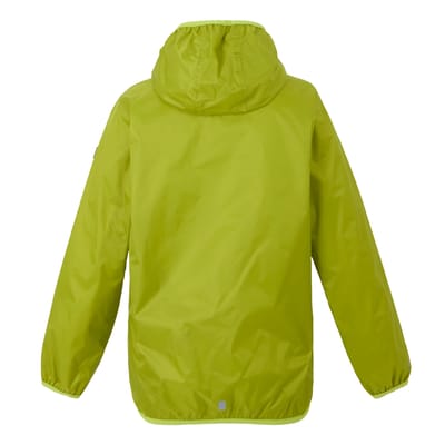 Regatta Groot Buitenshuis Kinderen/Kinderen Lever II Packaway Rain Jacket (Grenoble groen/wild lime)