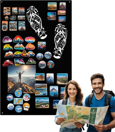 Anwicar Rechthoekige Magneet Bord - Magnetisch memobord - Magnetisch prikbord - Zwart- 50x80 cm