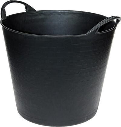 Flexibele kuip 42 liter zwart