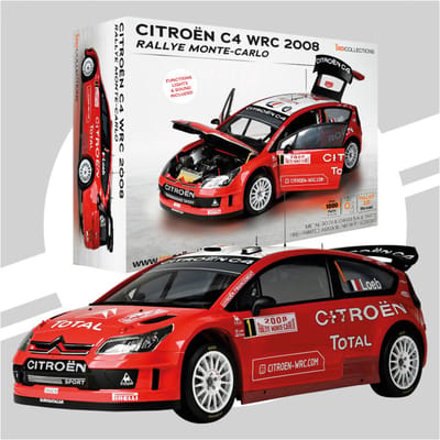 IXO Collections Modelbouwpakket - 020 Citroën C4 WRC 2008 - Rallye Monte-Carlo - Rallye Auto Metalen - 1:8 - Modelbouw