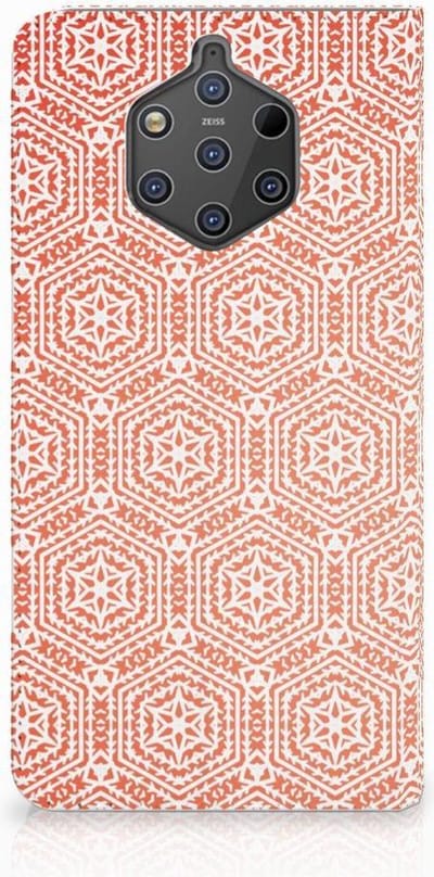 Nokia 9 PureView Hoesje met Magneet Pattern Orange