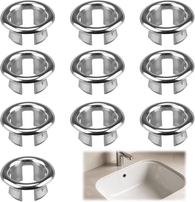 Wastafelstoppen Set - Spoelbak Vulling - Waterdicht Maken - Eenvoudige Installatie - 22-24 mm - Zilver