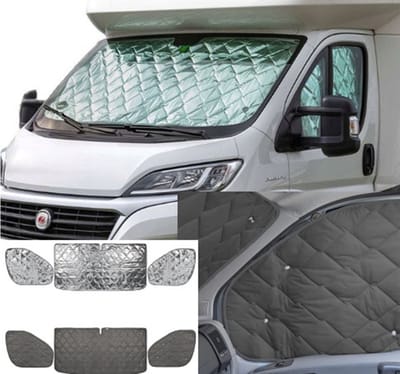 Raamisolatie Fiat Ducato Citroën Jumper Peugeot Boxer vanaf 2014 zilver-black X290