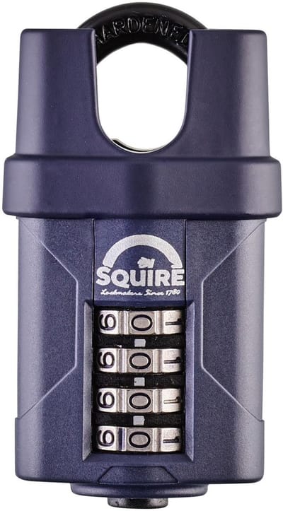 Squire CP40CS - Hangslot - Cijferslot - Sterk en compact slot - Gesloten beugel - Voor binnen en buiten - 40 mm