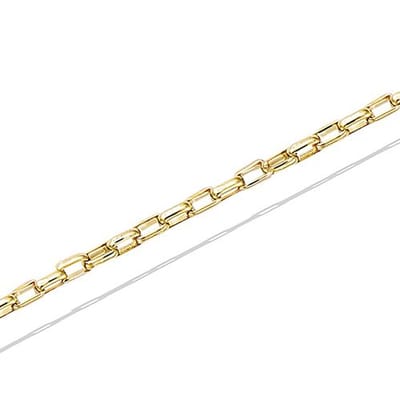 CHIVAL Armband 18K Vergulde Goud "Classic Link" – Luxe, Elegant, Hypoallergeen, Schakel, Klassiek, Sieraad voor Dames, Cadeau, Romantiek, Liefde, Geschenkverpakking, Kerst