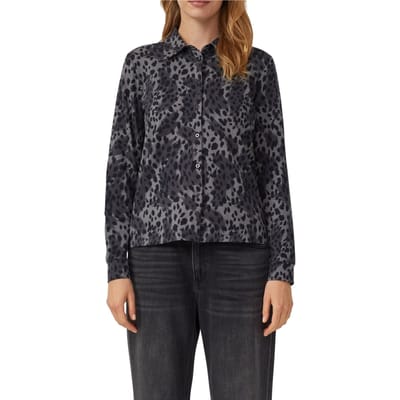s.Oliver  T-shirts Grey/black Maat: 38 | Longsleeves Outlet | Dames | Zwart