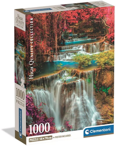 Clementoni - Puzzel - 1000 Stukjes - Kleurrijke Thaise Watervallen - Puzzel Voor Volwassenen - High Quality Collection
