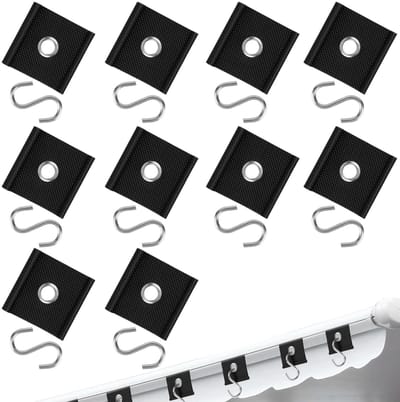 Dailygoody - Luifelhaak - Tentaccessoires - Hoogwaardige nylon en roestvrij staal - 10 stuks - Voor camping en caravan - Sterk en veilig